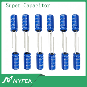 Supercondensateurs NYFEA 2.7V 3.3F NR2R7L335S-P0820 à montage traversant 8x20mm -40~70°C pour applications automobiles haute fréquence NR2R7L335S - Product Image 3