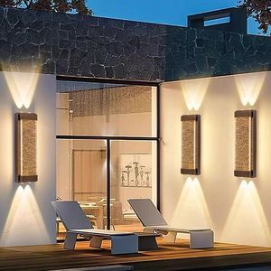 Lampe murale extérieure en cristal LED de style minimaliste pour l'installation sur mur extérieur, couloir, jardin, lampe murale extérieure IP65 - Product Image 2