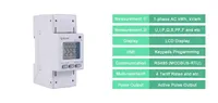Medidor de Energía Eléctrico Monofásico Acrel ADL200 para Riel DIN de 35 mm (80)A RS485 Modbus-RTU, Monitor de Energía Tarifaria de 4 Periodos, Aprobado por CE-MID
