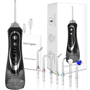 Cordless Electric Household Portable Floss Dental Countertop Tooth Pick Cleaner Clean Oral Telescopic Irrigator Water Flosser