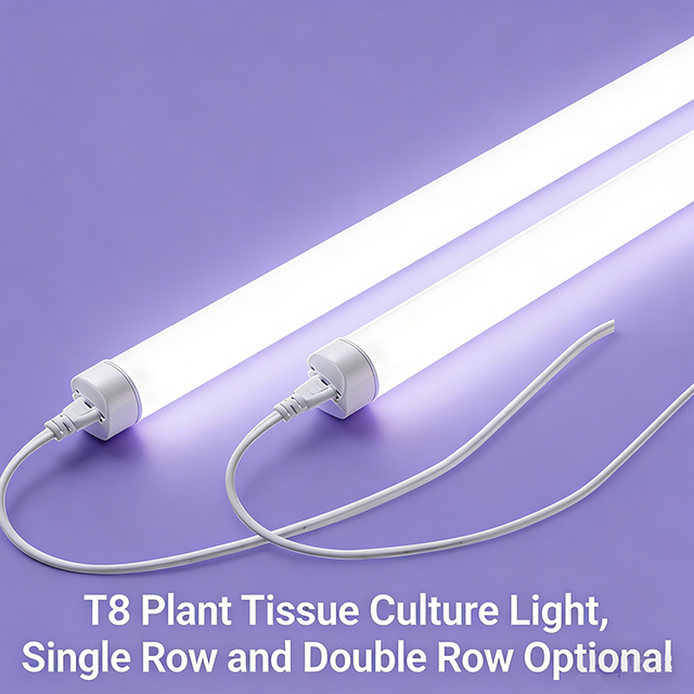 T8 LED Grow Lights 1.2M 4ft 54W/2 Full Spectrum Tube with IP44 50000 Hours Lifespan 3-Year Warranty 120 Beam Angle Plant Growing