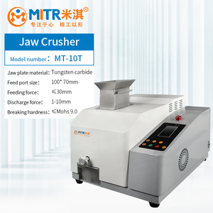 MITR mesin penghancur rahang Mini, bahan baja mangan zirkonia Tungsten karbida batu laboratorium penghancur rahang Mini - Product Image 4