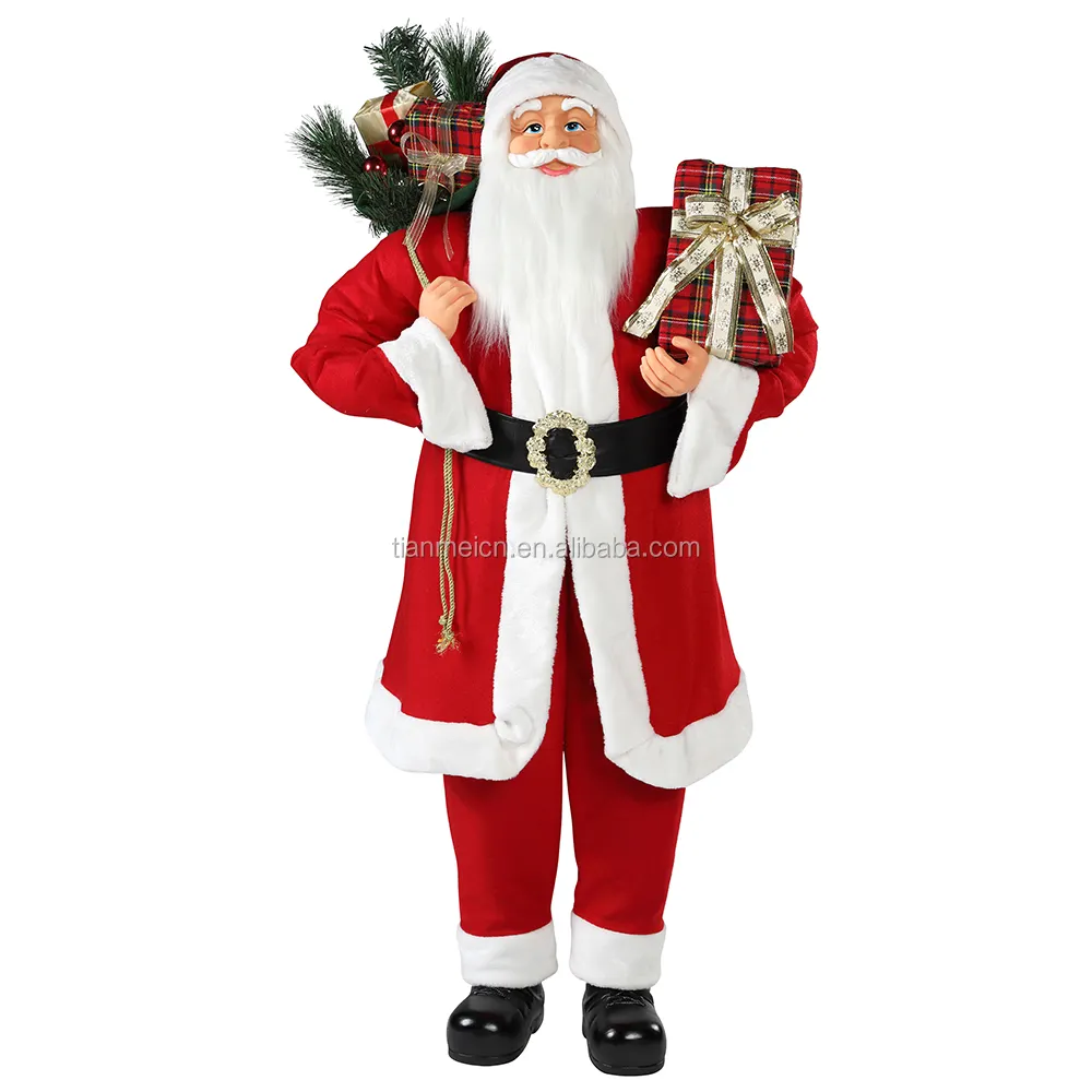 30 ~ 110 см рождественское стоячее украшение Санта-Клаус украшение Праздничная коллекция фигурок традиционный Рождественский Санта дисплей