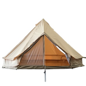 Tente d'extérieur de camping familiale, leurres en forme de cloche, <span class=keywords><strong>4</strong></span> saisons, pour safari, <span class=keywords><strong>tenda</strong></span> - Product Image 1