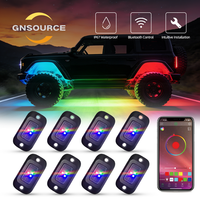 Kit d'éclairage LED RGB en aluminium étanche IP67 Gnsource avec contrôle par application pour la rénovation des châssis et des passages de roues de camionnettes, 4x4, SUV, etc.