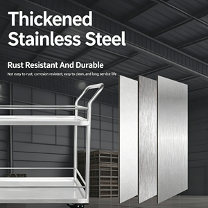 3 Tier Heavy Duty Stainless Steel Kitchen <b>Trolley</b> Mobile Rolling Storage <b>Cart</b> with Wheels Multi Purpose Utility <b>Cart</b> - Product Image 4