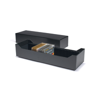 40 fentes 1g 5g 10g Gold Bar Coin Slab Blister Paper Package Box Black Well-Package Plastic Assay Card Storage Box