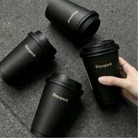 Gobelets en papier jetables biodégradables en gros avec couvercle à revêtement PE et logo personnalisé pour café chaud