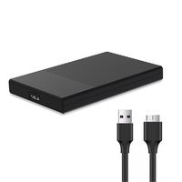 Custodia protettiva HDD esterna per disco rigido 3.0 da 2.5 "SATA a USB custodia per disco SSD supporta fino a 4TB HD