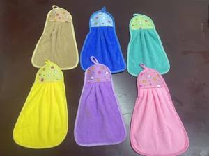 New <b>Hand</b> <b>Towel</b> Hanging Cute Toilet <b>Towel</b> Absorbent Soft Thickened Household Handkerchief - Product Image 2