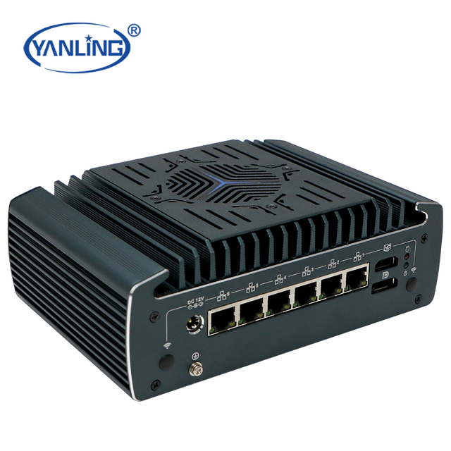 UTM Mini PC Fanless Multi-LAN 1235U Ten-Core PFSense Linux Server AES NI VMWare Support Stock Availability