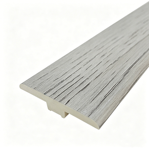 Plancher imperméable de qualité supérieure, couleur bois, 45 mm, profilé en WPC, moulure en T - Product Image 1