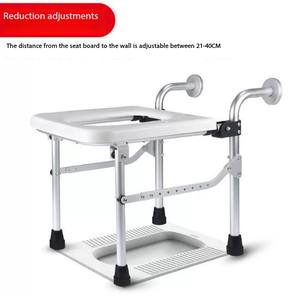 Aluminium Alloy Bathing Chair for Disabled People Anti <b>slip</b> Chair for the Elderly and Pregnant <b>Women</b> Adjustable Bathing Stool - Product Image 2