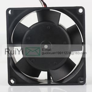 Nova Alemanha Original 5V 12V 24V DC 48V 3.3W AC EC 8032 80X80X32MM 8CM Freqüência Conversor Fluxo do eixo de 3 fios 8318/17 Ventilador de refrigeração - Product Image 3