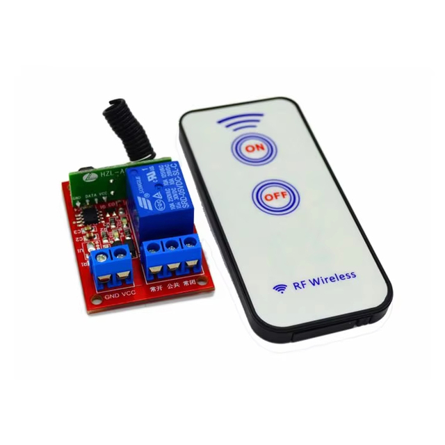 Makerfabs 1 Channel RF Remote Controller DC 5V Includes a Relay Receive Module and a Two-button RF Remote Controller DC 5-5.5V