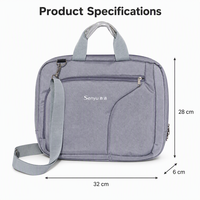 Sac à main pour ordinateur portable détachable, convertible en sac à bandoulière, avec poignée rembourrée, idéal pour les trajets quotidiens, les conférences, l'aéroport, ODM, usine d'origine