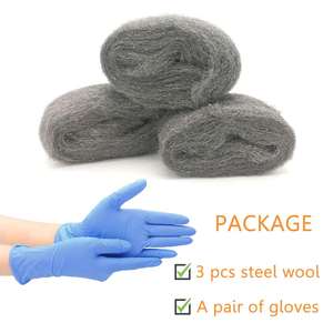 Kit DIY de tissu de rembourrage en laine d'acier pour le contrôle <span class=keywords><strong>des</strong></span> souris - Trous/Revêtements/Tuyaux/Grilles d'aération - Lot de 3 rouleaux de toile métallique à fil épais de 10 pieds - Product Image 5