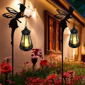 Anpassbare Dekorative Solar-LED-Gartenleuchte aus Eisen für den Außenbereich, IP44 Wasserdicht, Warmweißes Licht - Product Image 5