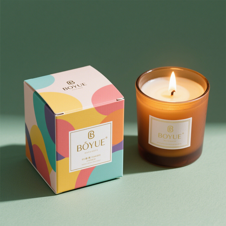 Custom Gold Stamping Logo Printing Paper Boxes for Candle Incense ...