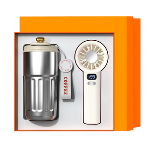 Ventilatori Portatili Ricaricabili con Display Temperatura, Tazza Termica, Set Regalo Promozionale per Agenzie Immobiliari, Uomini e Donne, Lavoratori d'<span class=keywords><strong>Ufficio</strong></span>, Seta - Product Image 6