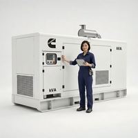 Générateur diesel silencieux à prix avantageux Cummins 275/285/300KVA 220/230/240KW, refroidissement par eau, 12V/24V DC ATS EPA CE ISO