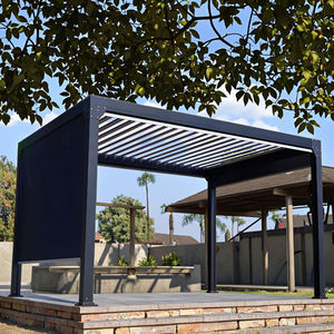 Pérgola Motorizada de Aluminio Impermeable para Exteriores, Toldo para Jardín, Protección Solar, <span class=keywords><strong>Barbacoa</strong></span> al Aire Libre, SINGOU - Product Image 2