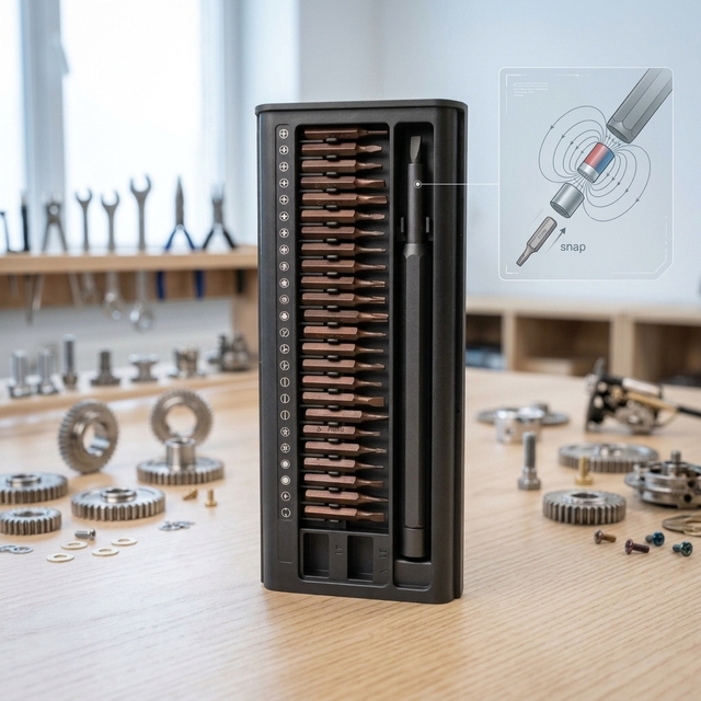 67MM*158MM High-Hardness 26-Piece Precision Screwdriver Kit: S2 Steel Core with Integrated Magnetic Zone