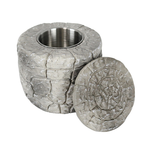 Petit foyer de table portable en béton à l'éthanol Foyer intérieur sans fumée Dessus de table au bioéthanol Foyers Mini cheminée de table - Product Image 5