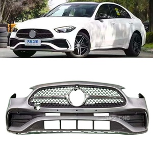 ชุดแต่งกันชนหน้า C-Class W206 สำหรับ C200 พร้อมตราสัญลักษณ์ขนาดใหญ่ ชุดประกอบกันชนหน้า C260 พร้อมกันชนกันกระแทก ไฟหน้า OEM คุณภาพสูง - Product Image 1