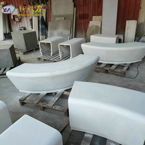 Nuevos Bancos de Hormigón para Exteriores Magic Stone, Forma Irregular, Material GRC, Uso en Parques Municipales - Product Image 1