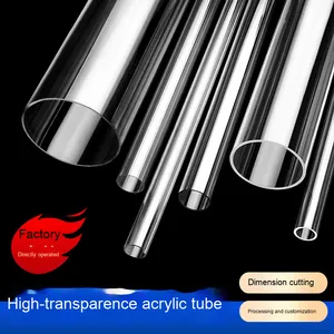 <span class=keywords><strong>Tube</strong></span> acrylique transparent pour contact alimentaire Naxilai, <span class=keywords><strong>tube</strong></span> acrylique transparent, <span class=keywords><strong>tube</strong></span> en plexiglas, <span class=keywords><strong>tube</strong></span> cylindrique creux, diamètre 5-1500 mm, service de découpe - Product Image 2