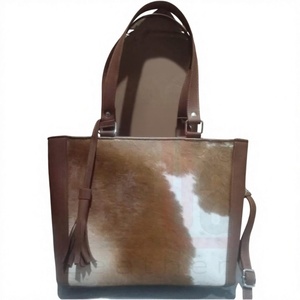 Pochette personnalisée en cuir véritable avec fermeture éclair, sacs à main légers grande capacité, imperméables, écologiques, style vintage à rayures pour femmes - Product Image 6