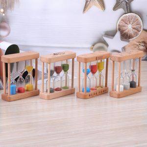 Temporizador de Té 3 en 1 de Madera y Vidrio con Diseño Art Deco Premium, Arena Colorida Hecha a Mano para una Preparación Precisa en Cocina o Cafetería - Product Image 6