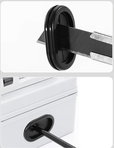 Kits de revestimiento de cables de varios tamaños, negros y blancos, para gabinetes, con ojales de goma - Product Image 2