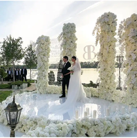 Yedodo PVC Wedding Mirror Carpet Reflective Floor Roller Rugs Thick 0.2mm Luxury Modern Multicolour Aisle Runner Decorations