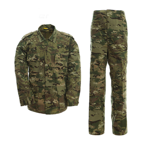 Traje de camuflaje BDU de poliéster/algodón negro para entrenamiento al aire libre uniforme táctico transpirable para África - Product Image 2