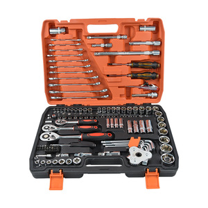 ZHCY 121 Piece Socket Wrench Set 1/2 In Chrome Vanadium Steel Combination Wrenches Auto Repair <b>Tool</b> Kit - Product Image 3