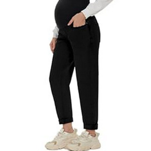 Pantalon femme enceinte décontracté maternité <span class=keywords><strong>jean</strong></span> sur le ventre maigre extensible Denim pantalon confortable mince <span class=keywords><strong>grossesse</strong></span> pantalons longs - Product Image 5