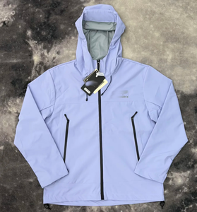 Rompevientos con Capucha para Hombre y Mujer de una Sola Capa, Chaqueta de Montañismo Ligera de Tres Capas Laminadas para Exteriores - Product Image 4