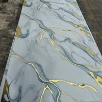 Paneles de Pared de PVC con Acabado Brillante Moderno 2026, Personalizados con Diseño de Mármol, para Decoración de Interiores