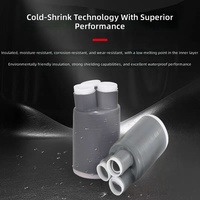 Manchon isolant rétractable à froid en silicone 36KV pour terminaison de câble, manchon isolant rétractable à froid à trois conducteurs haute et basse tension