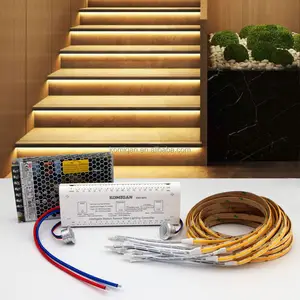 कोमिगन 20 स्टेप्स सीढ़ियाँ एलईडी लाइट डेलाइट सेंसर स्वचालित मोशन सेंसर स्मार्ट एलईडी लाइट कंट्रोल सिस्टम होम डेकोरेशन प्लास्टिक