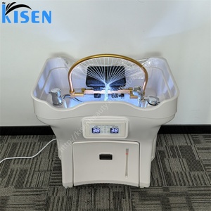 KISEN Évier de lavage de cheveux mobile et portable, style spa japonais, sans plomberie, avec réservoirs d'eau intégrés - Product Image 3