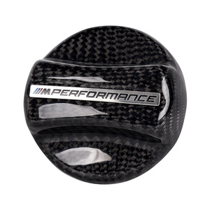 Bmw – bouchon de réservoir de carburant en Fiber de carbone, couvercle décoratif M Performance 73mm x 72mm pour modification de voiture - Product Image 2