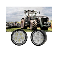 Feux de travail ronds à LED 9-32V pour tracteur John Deere 7200R 7210R 7215R, éclairage de travail à LED