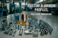 Profilé d'extrusion en aluminium anodisé 6063 sur mesure pour décorations - Services de pliage, découpe et soudage |   Fournisseur au prix d'usine
