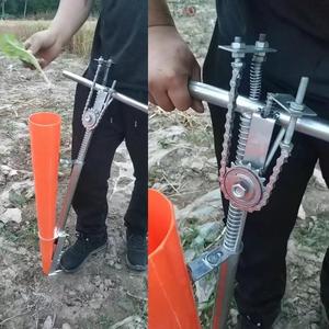 Piantatrice manuale piantatrice piantatrice senza sforzo per peperoni ortaggi | Trapiantatore a mano ergonomico - Product Image 3