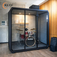 Cabine de bureau insonorisée et ignifuge, moderne, amovible et portable, pour réunions intérieures en bâtiment de bureaux, en acier