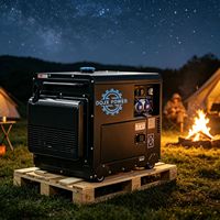 Générateurs diesel silencieux portables à faible bruit de 5 kW, 10 kW, 12 kW, étanches, générateur électrique, groupe électrogène d'urgence, utilisation en extérieur
