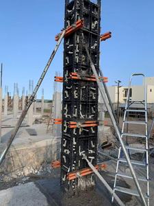 Reusable ABS/PP Plastic <b>Square</b> Column Formwork Easy Installation Modular Concrete Pillar Mould for Villa Construction - Product Image 2